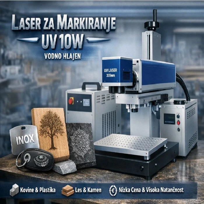 Laser za markiranje na vse materiale UV 10W vodno hlajen
